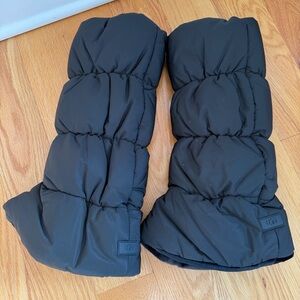UGG Black Puffer Leg Warmers